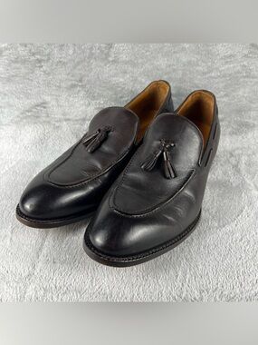 Beckett Simonon Bernard Tassel Loafers Mens Size 11 Brown Full Grain Leather